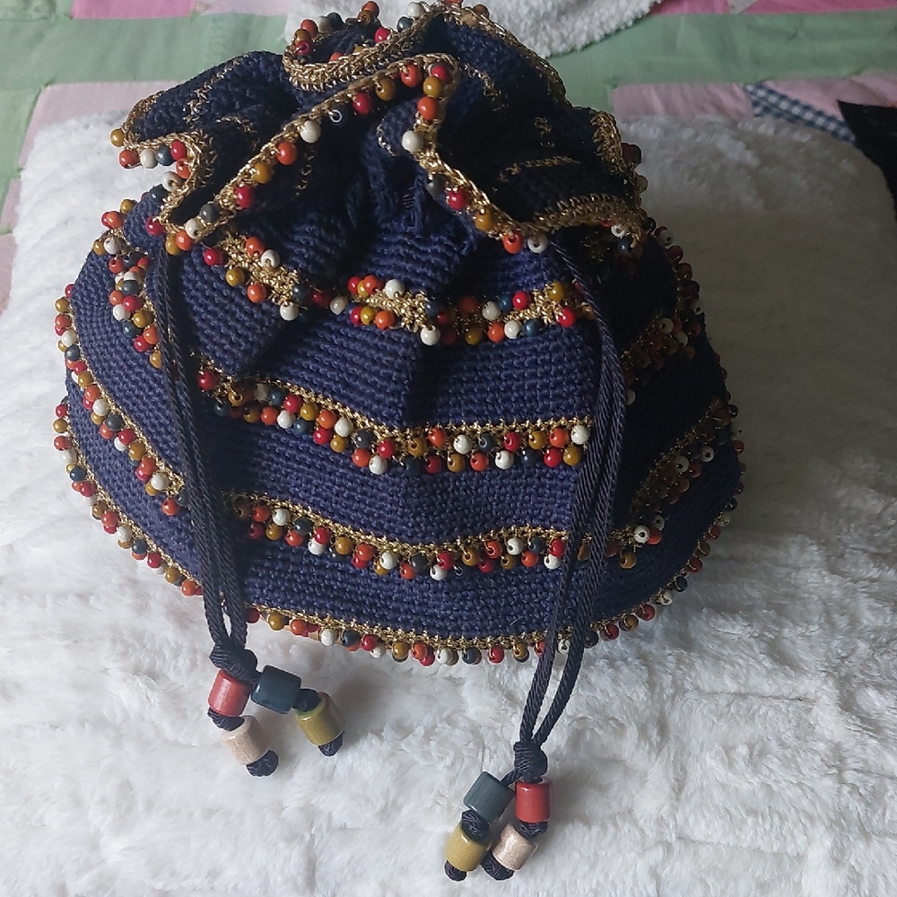 1940  Unique Beaded Bag